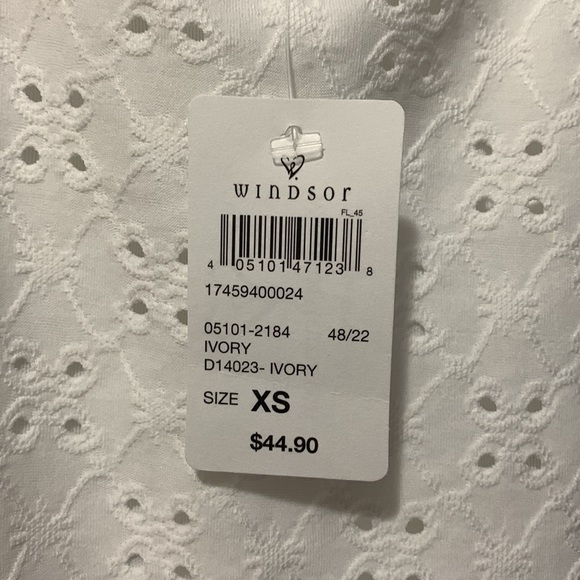 Windsor Looking Like A Day Dream Eyelet Lace Mini White Dress - Picture 5 of 5